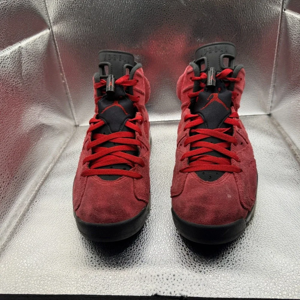 Size 8 Jordan 6 Retro Toro Bravo Red Mens Lace Up Sneaker‎ Shoes CT8529-600